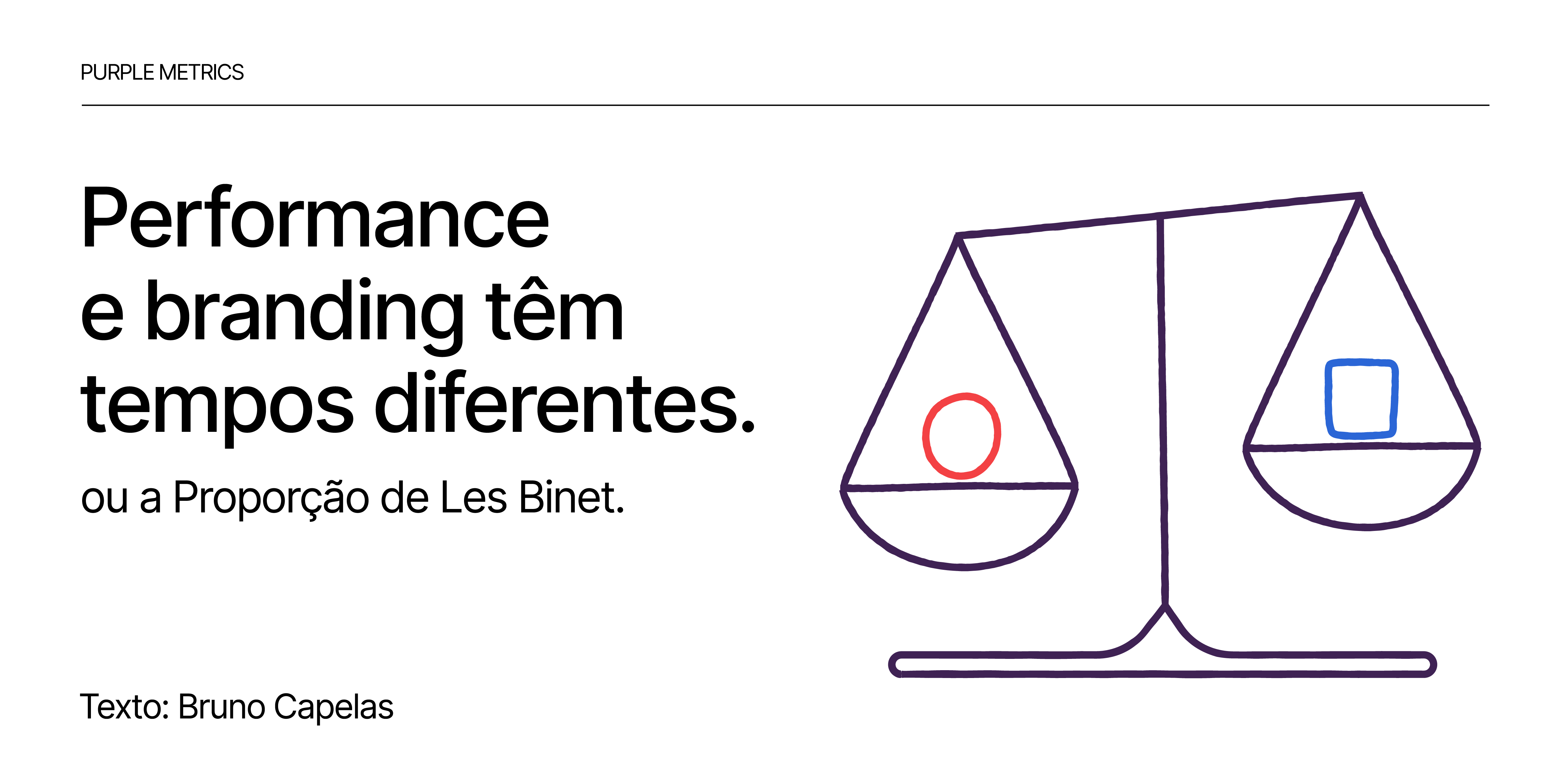 Purple Metrics: Performance e branding têm tempos diferentes – ou a Proporção de Les Binet